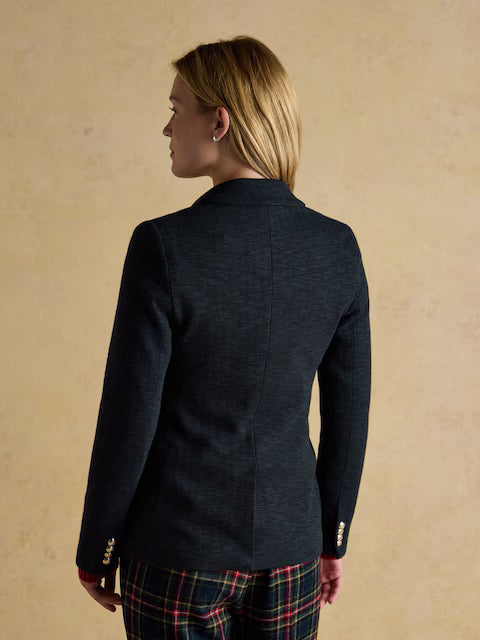 Joules Albury Navy Cotton Rich Blazer