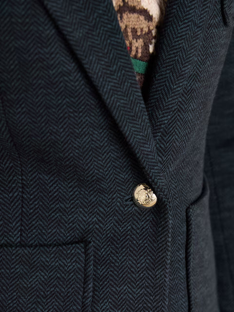 Joules Albury Navy Cotton Rich Blazer