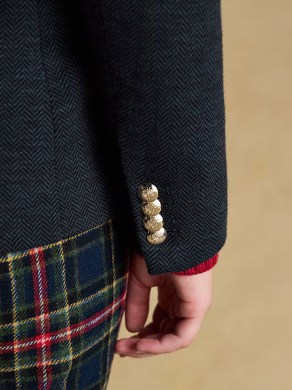 Joules Albury Navy Cotton Rich Blazer
