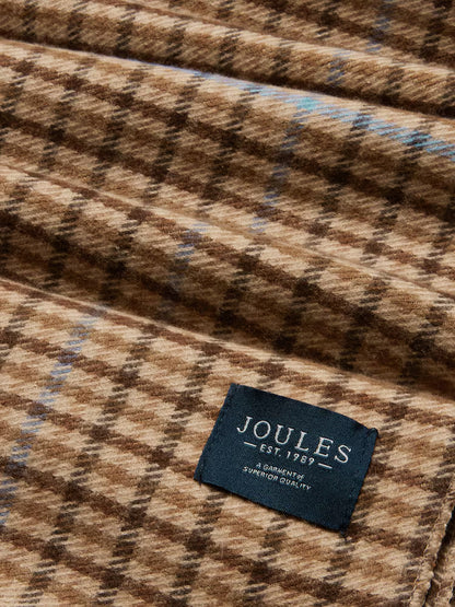 Joules Langtree Brown Check Large Scarf