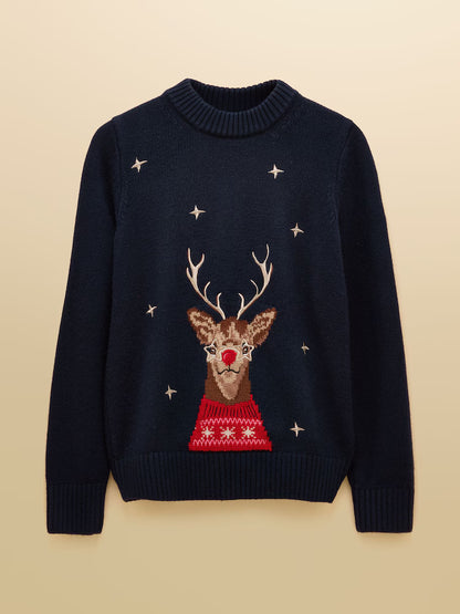 Joules Noelle Reindeer Navy