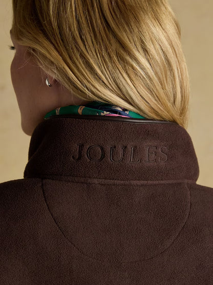 Joules Heritage Chocolate Regular Zip Through Fleece
