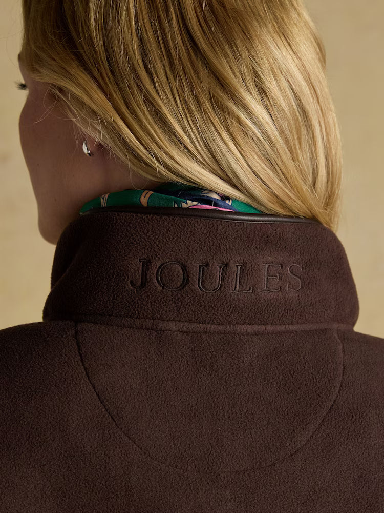 Joules Heritage Chocolate Regular Zip Through Fleece