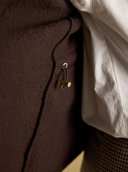 Joules Heritage Chocolate Regular Zip Through Fleece