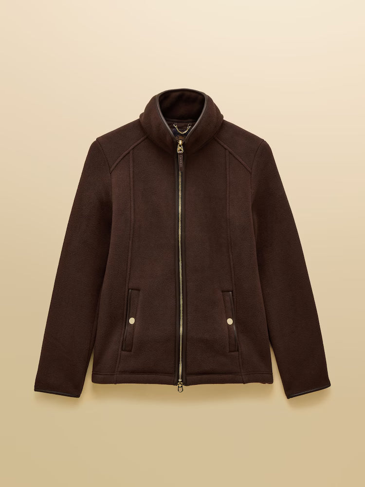 Joules Heritage Chocolate Regular Zip Through Fleece