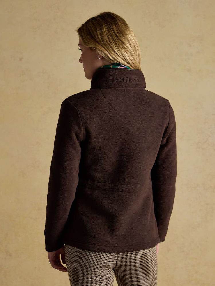 Joules Heritage Chocolate Regular Zip Through Fleece