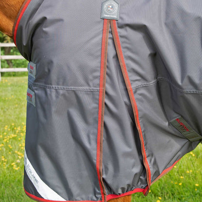 Premier Equine Buster 150g Turnout Rug with Classic Neck Cover Grey