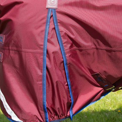 Premier Equine Buster 40g Turnout Rug - Burgundy Horse Rug with Classic Neck Cover. Lightweight & Durable Equestrian Protection.