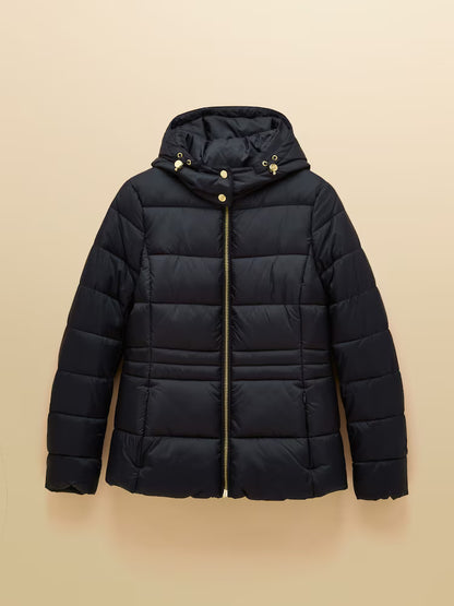 Joules Hadlow Navy Showerproof Padded Coat with Hood