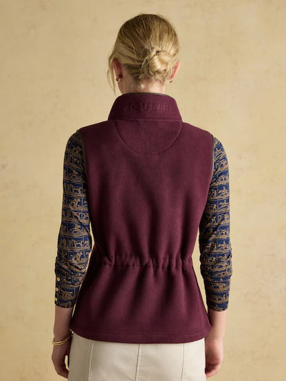Joules Heritage Red Fleece Gilet - Women's Country Style Vest from Equiflair Saddlery