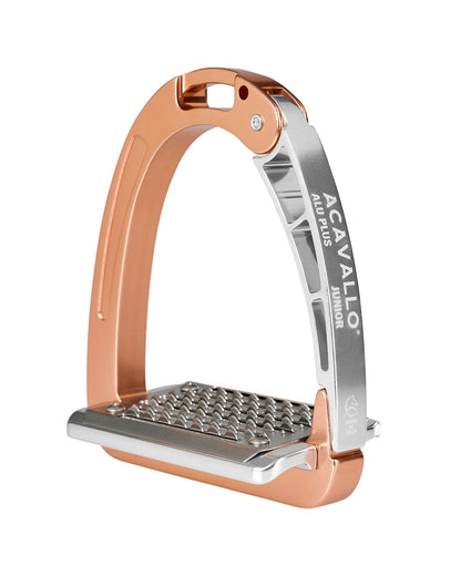 Acavallo Arena Aluplus Junior Stirrups Rose Gold