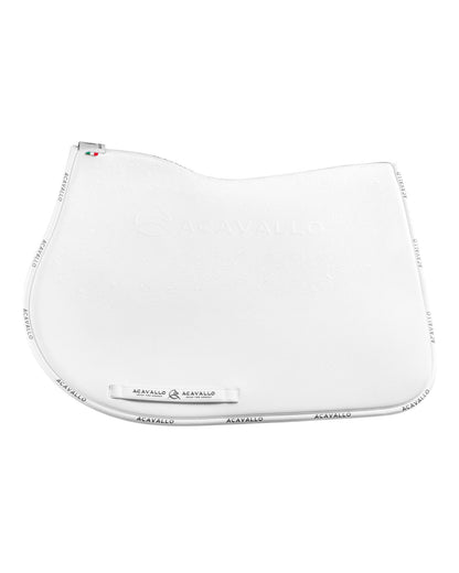 Acavallo Jumping Saddle Pad CW-CS Bamboo Silicone Grip White/White