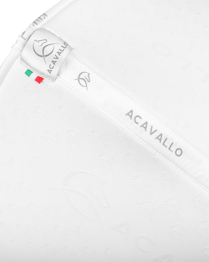Acavallo Jumping Saddle Pad CW-CS Bamboo Silicone Grip White/White