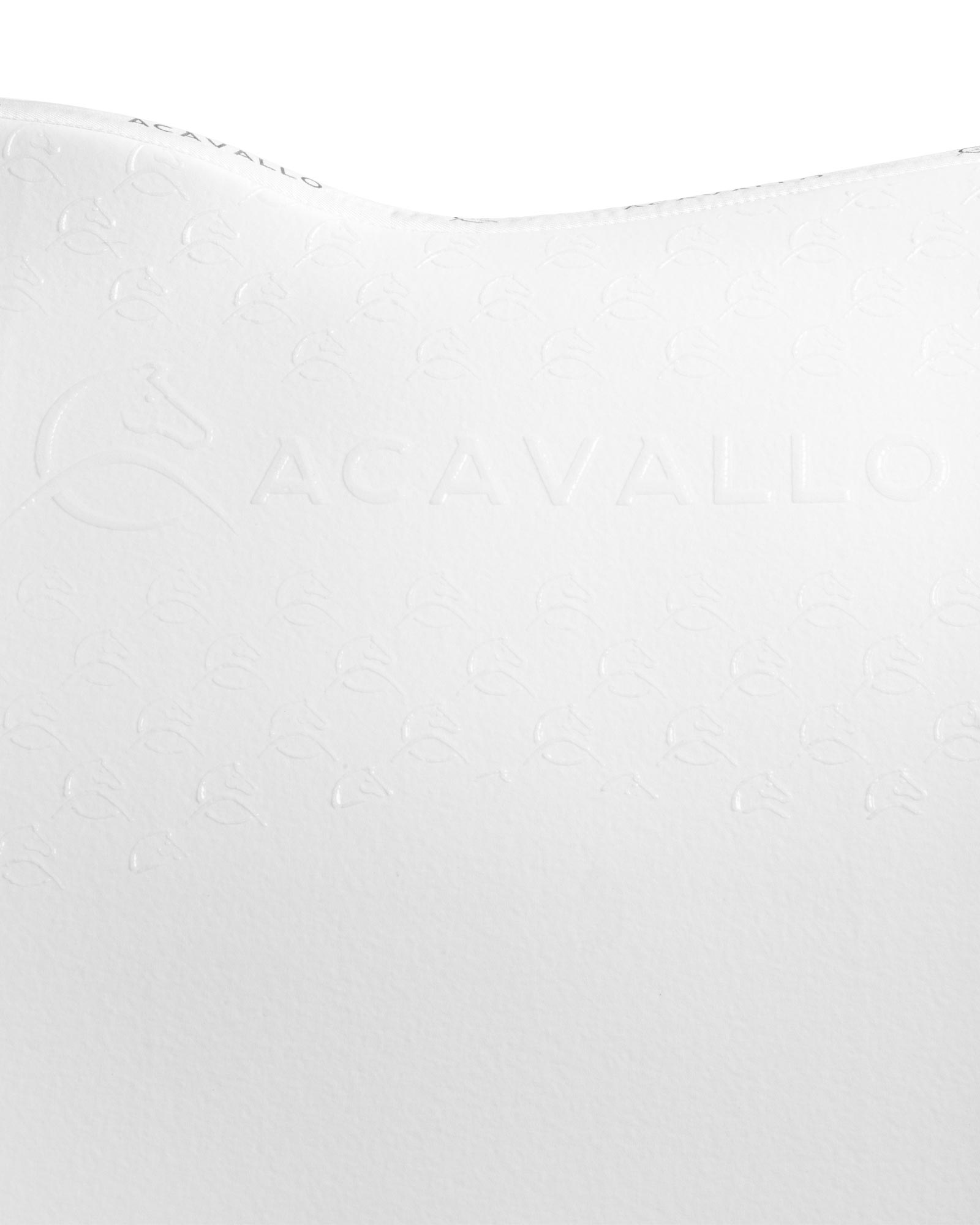 Acavallo Jumping Saddle Pad CW-CS Bamboo Silicone Grip White/White
