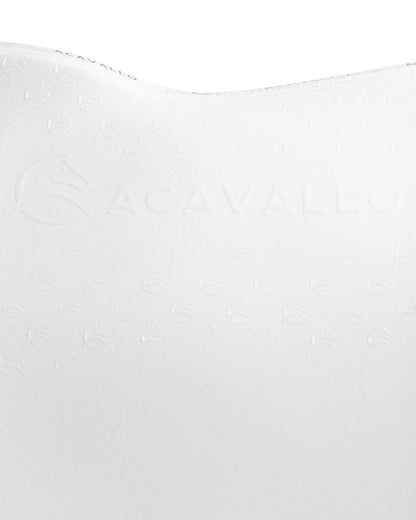 Acavallo Jumping Saddle Pad CW-CS Bamboo Silicone Grip White/White