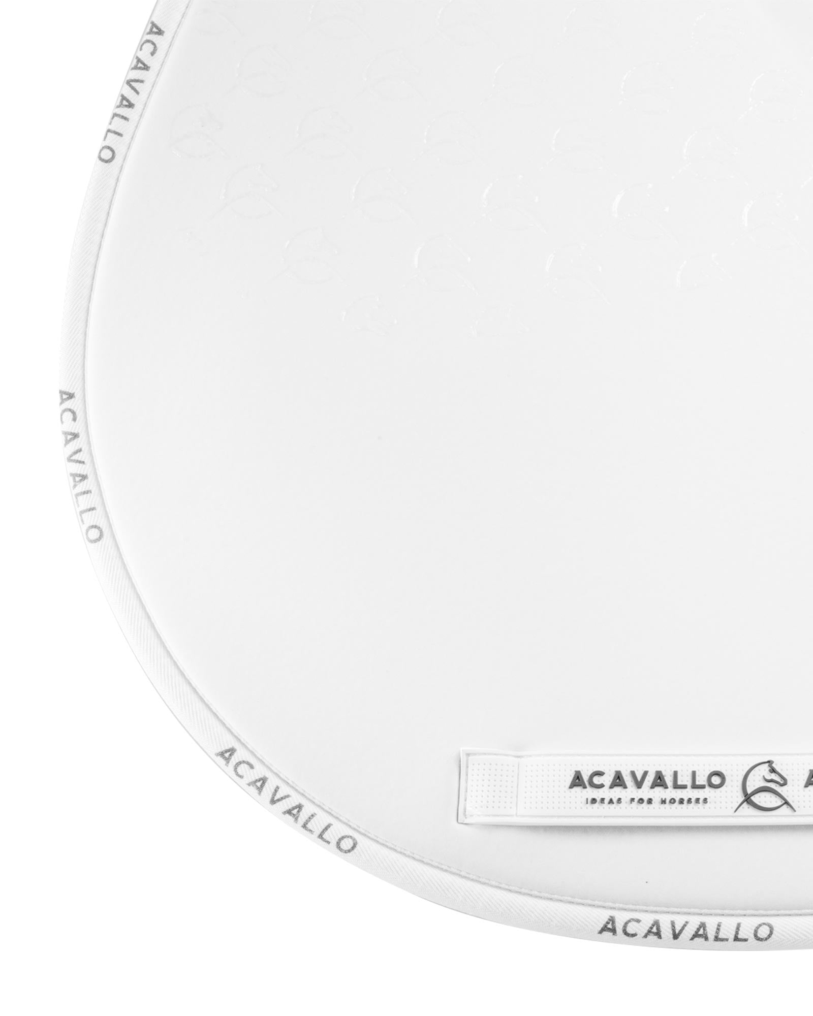 Acavallo Jumping Saddle Pad CW-CS Bamboo Silicone Grip White/White