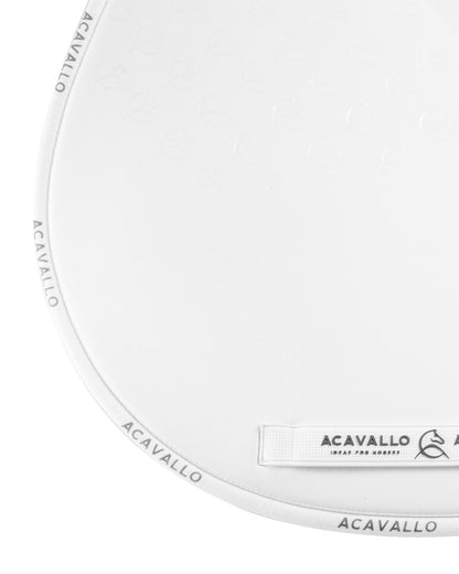 Acavallo Jumping Saddle Pad CW-CS Bamboo Silicone Grip White/White