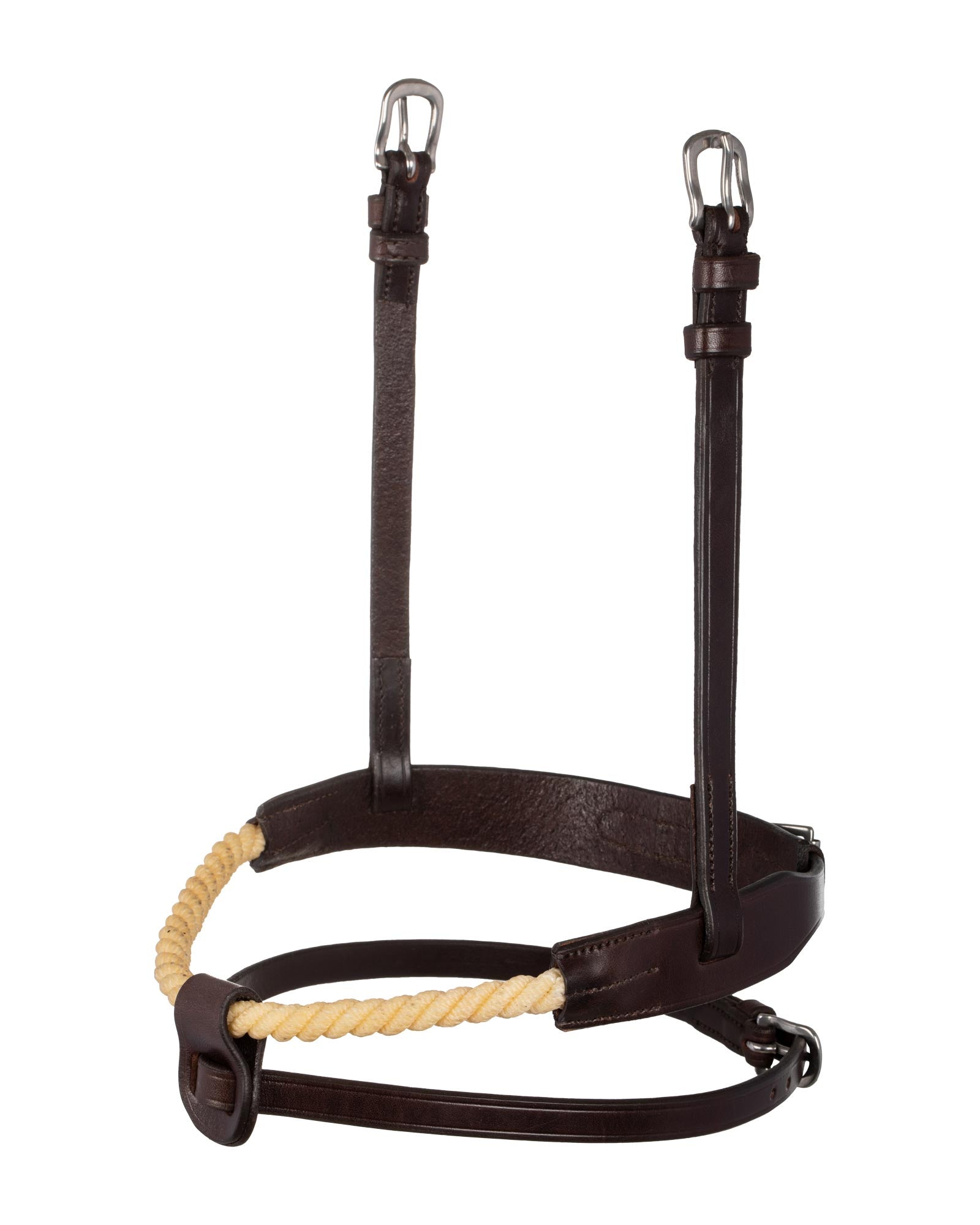 Acavallo Rope Flash Noseband Dark Brown