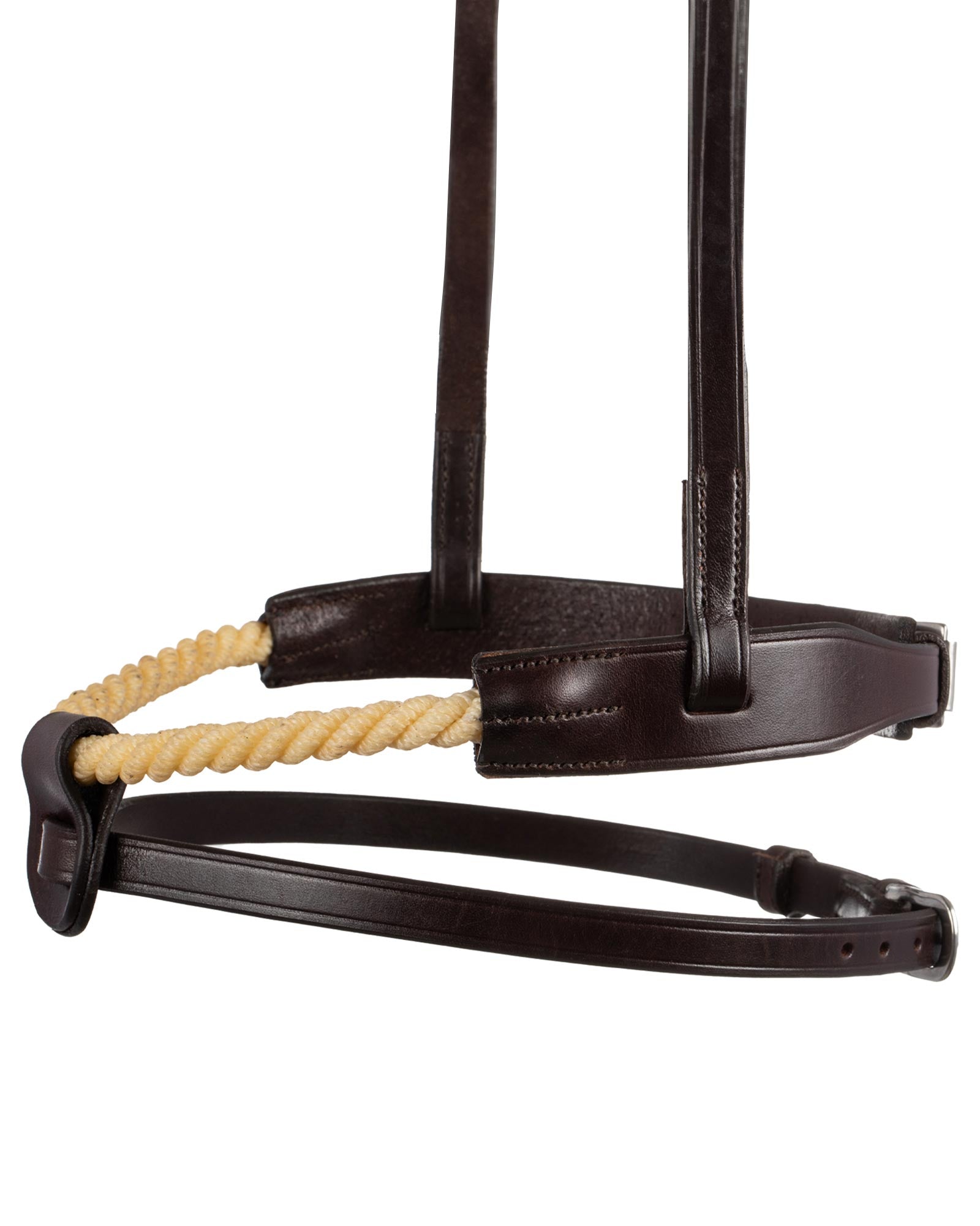 Acavallo Rope Flash Noseband Dark Brown