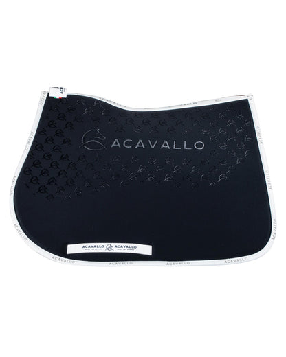 Acavallo Saddle Pad Js Cw-Cs Bamboo Silicone Grip Black/White