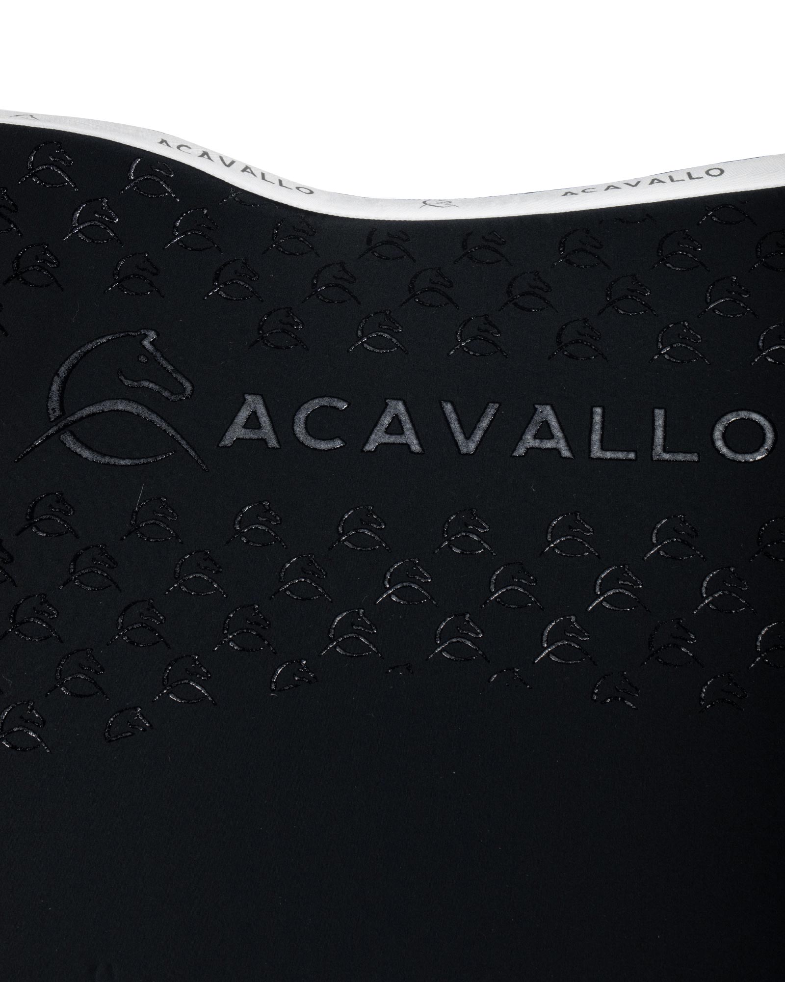 Acavallo Saddle Pad Js Cw-Cs Bamboo Silicone Grip Black/White
