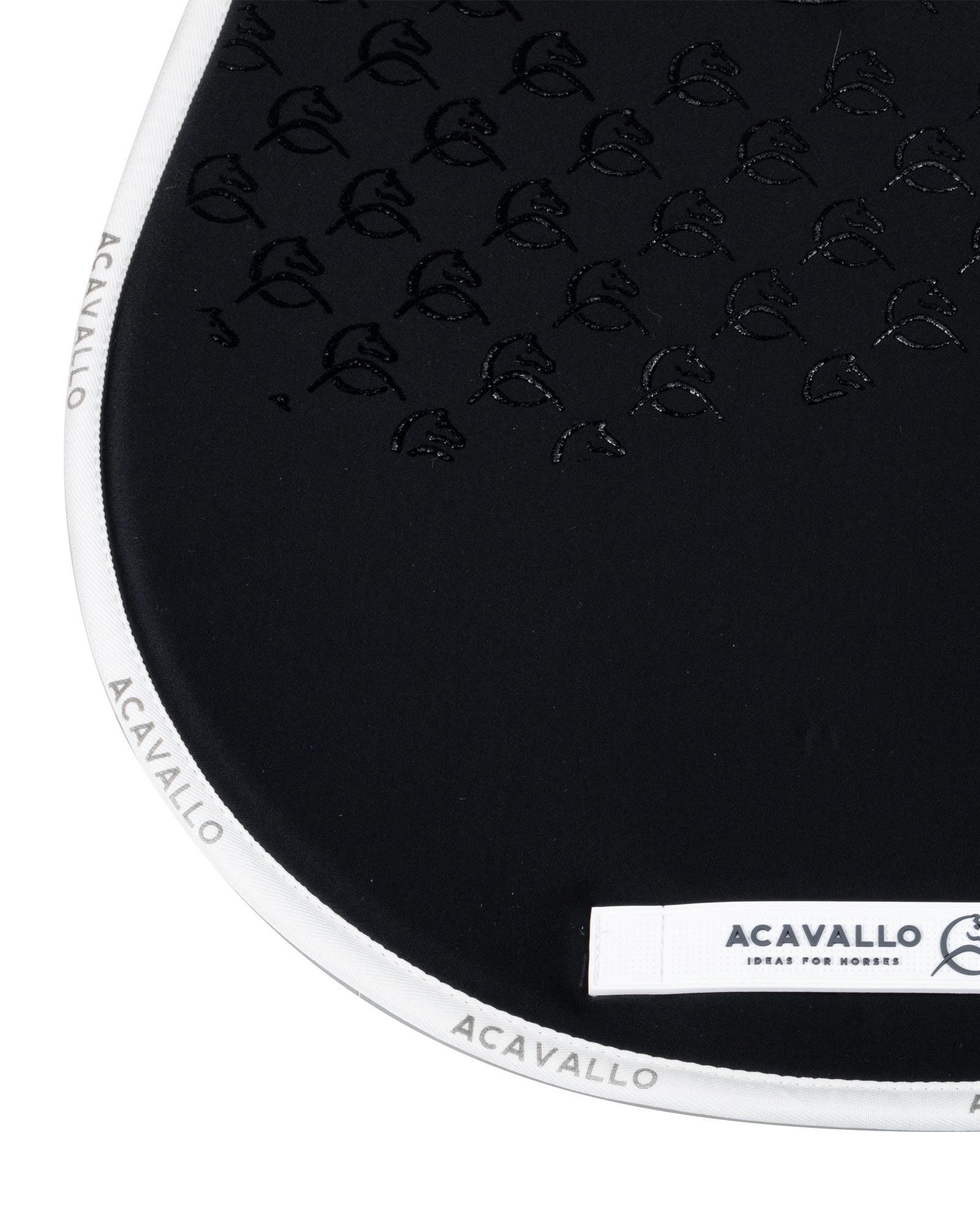 Acavallo Saddle Pad Js Cw-Cs Bamboo Silicone Grip Black/White
