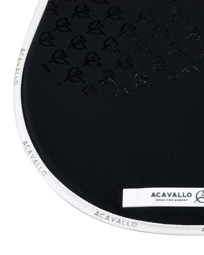 Acavallo Saddle Pad Js Cw-Cs Bamboo Silicone Grip Black/White