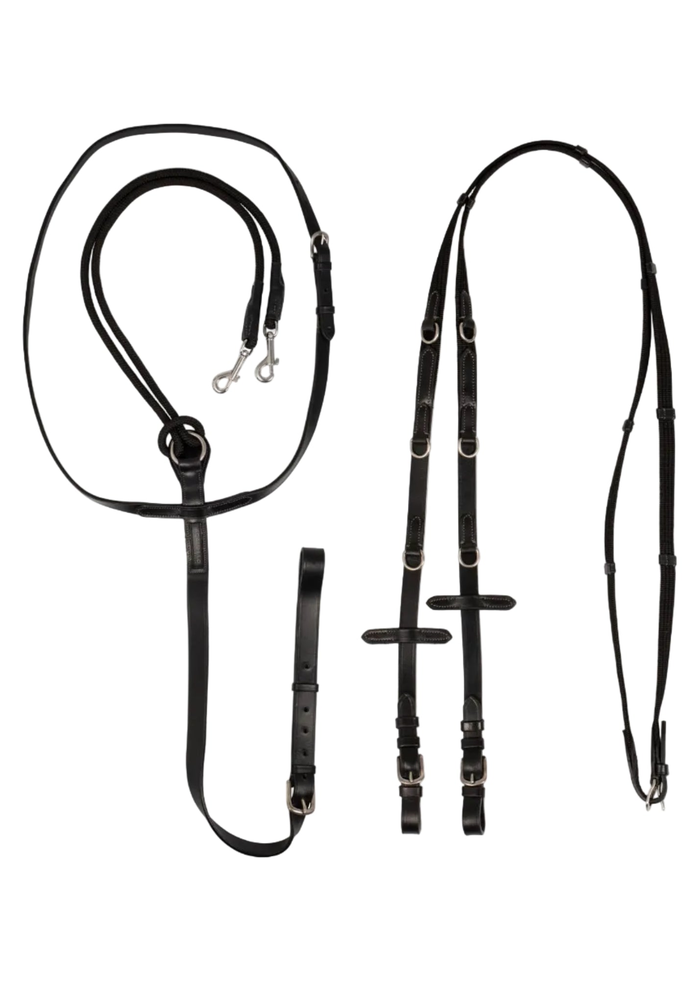 Acavallo Thiedemann Reins Tubular Nylon Black