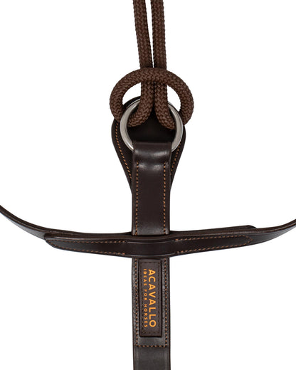 Acavallo Thiedemann Reins Tubular Nylon Dark Brown