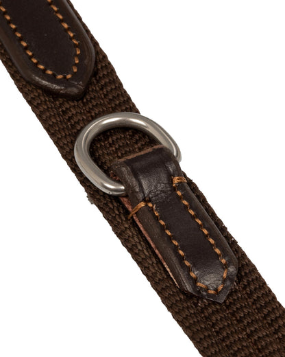 Acavallo Thiedemann Reins Tubular Nylon Dark Brown