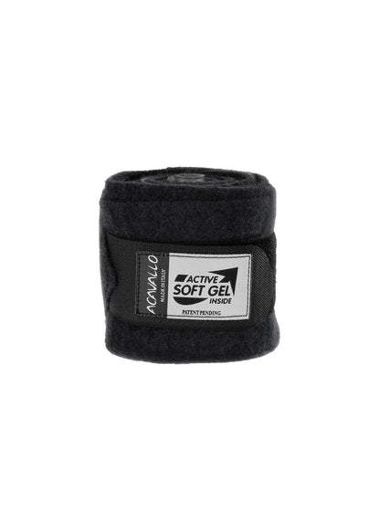 Acavallo Virgin Wool Bandages Classic Gel Black