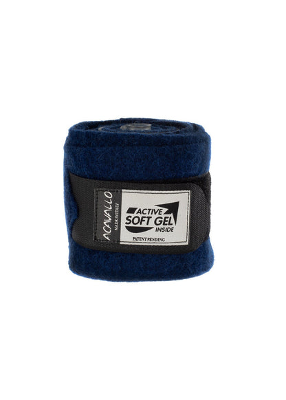 Acavallo Virgin Wool Bandages Classic Gel Blue