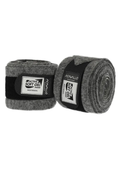Acavallo Virgin Wool Bandages Classic Gel Grey