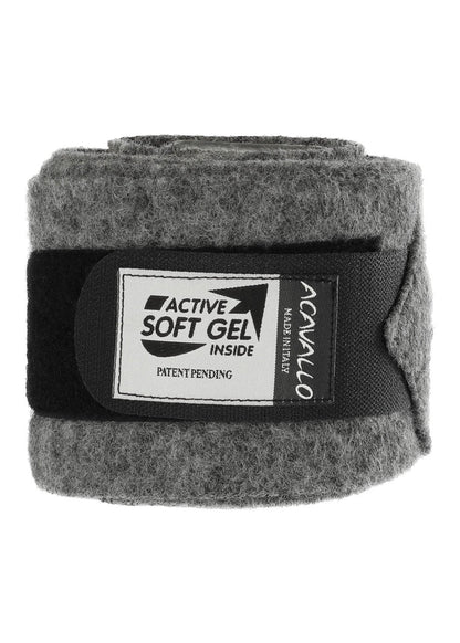 Acavallo Virgin Wool Bandages Classic Gel Grey