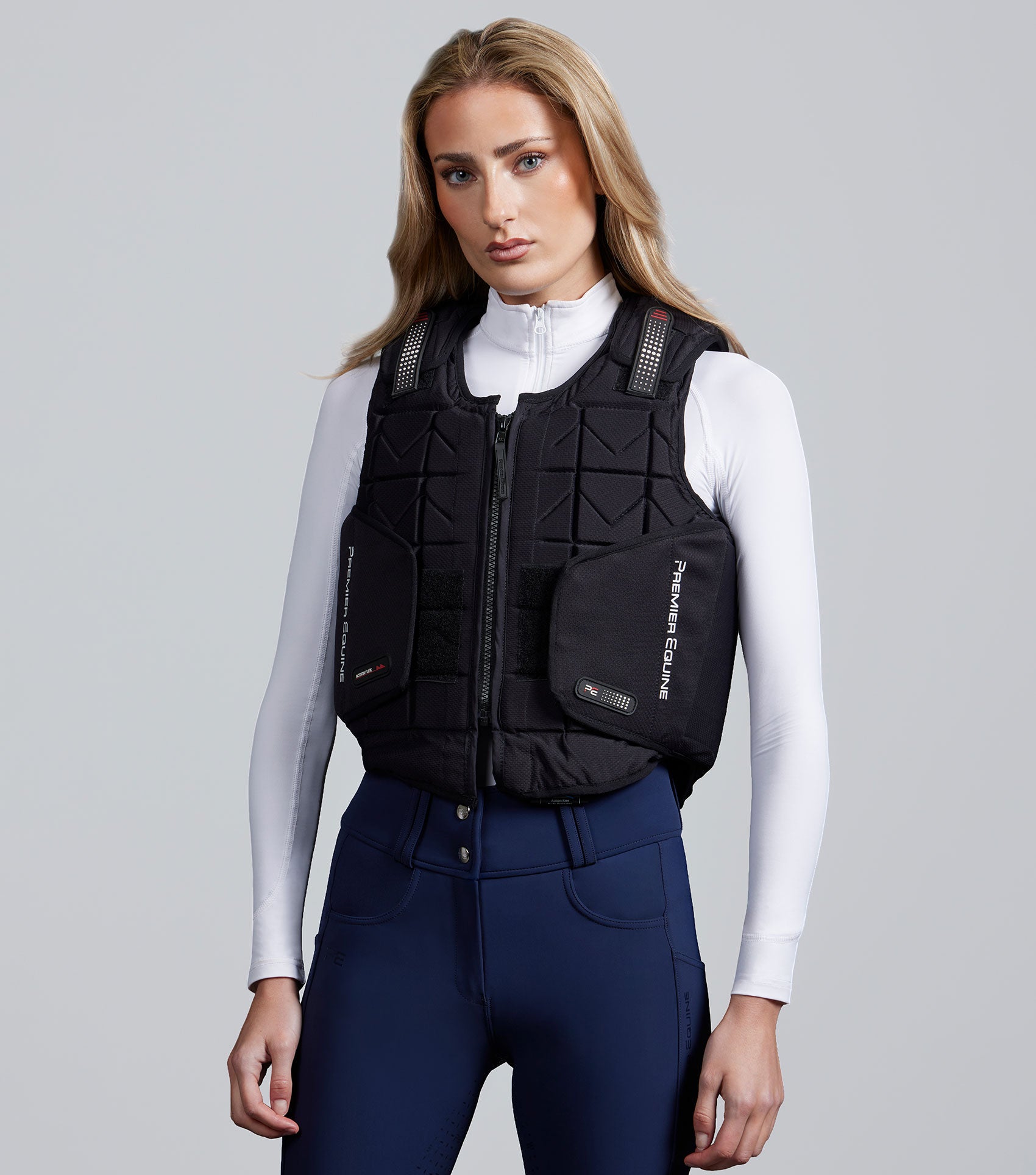 Premier Equine Action Flex Body Protector Black | BETA Level 3 Certified Equestrian Safety Vest