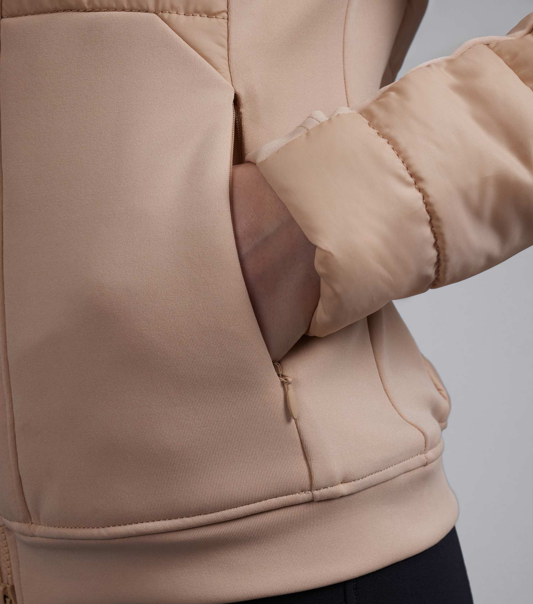 Champagne Riding Jacket with Zip Pocket | Agata Ladies Equestrian Coat