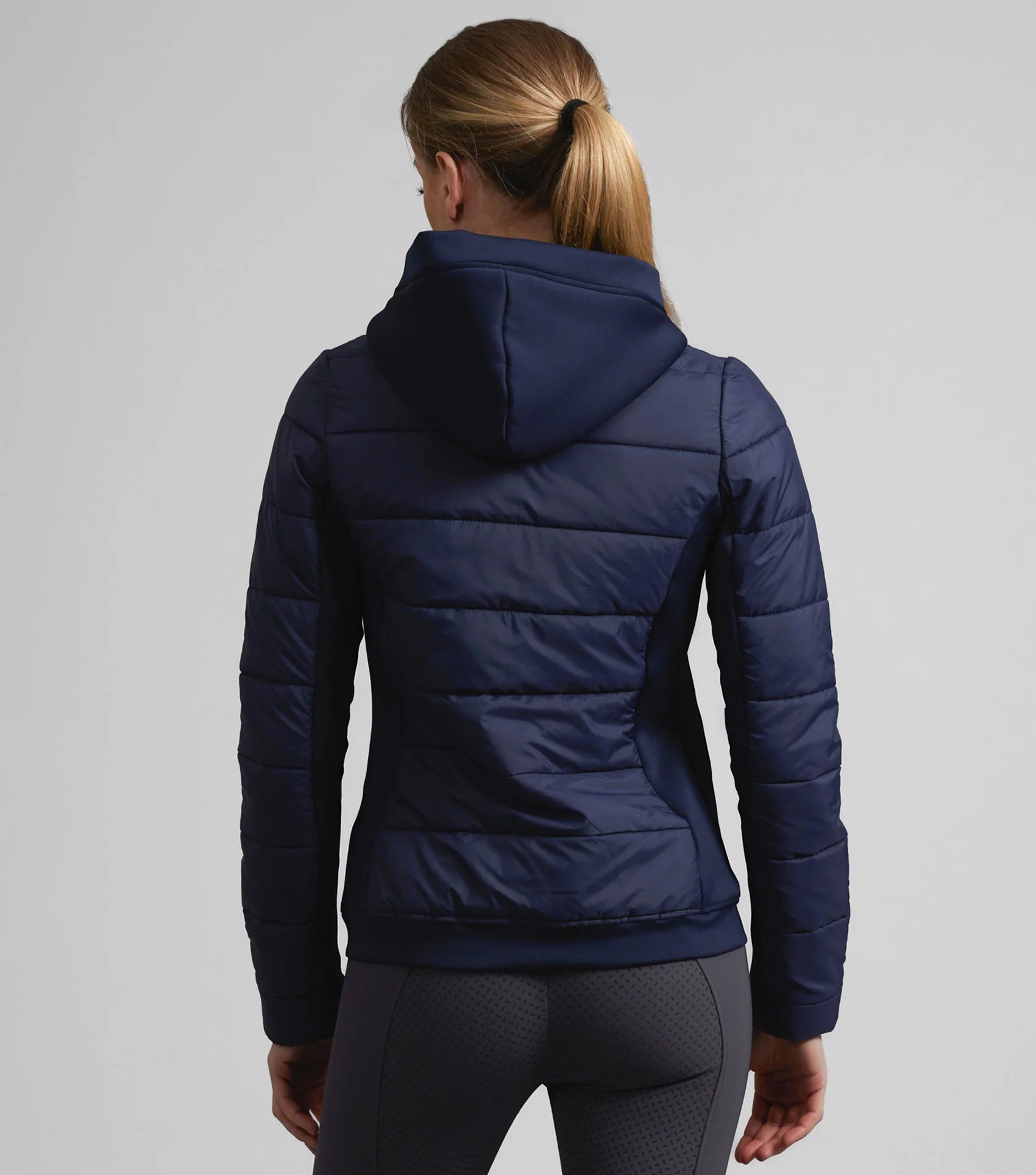 Premier Equine Agata Ladies Navy Riding Jacket with Hood - Equestrian Apparel by Equiflair