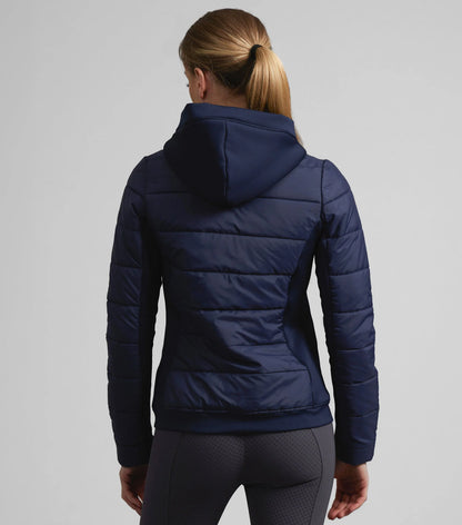 Premier Equine Agata Ladies Navy Riding Jacket with Hood - Equestrian Apparel by Equiflair