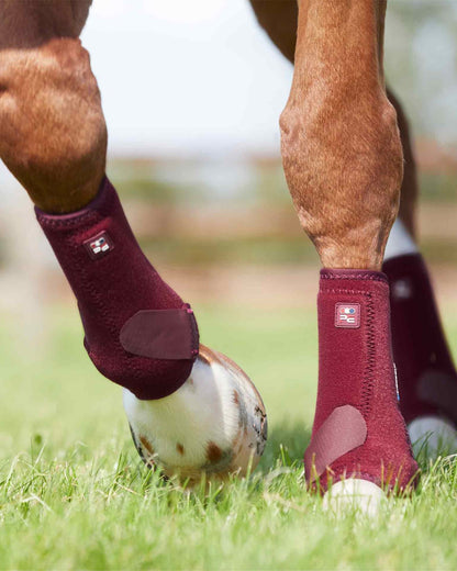 Premier Equine Air-Tech Burgundy Sports Medicine Horse Boots - Leg Protection, Support, Equiflair