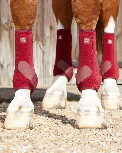 PREMIER EQUINE AIR-TECH Sports Medicine Boots Burgundy | Horse Leg Protection, Breathable, Supportive, Equiflair