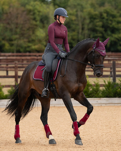 PREMIER EQUINE Air-Tech Sports Medicine Boots Burgundy: Breathable & Protective Equestrian Boots
