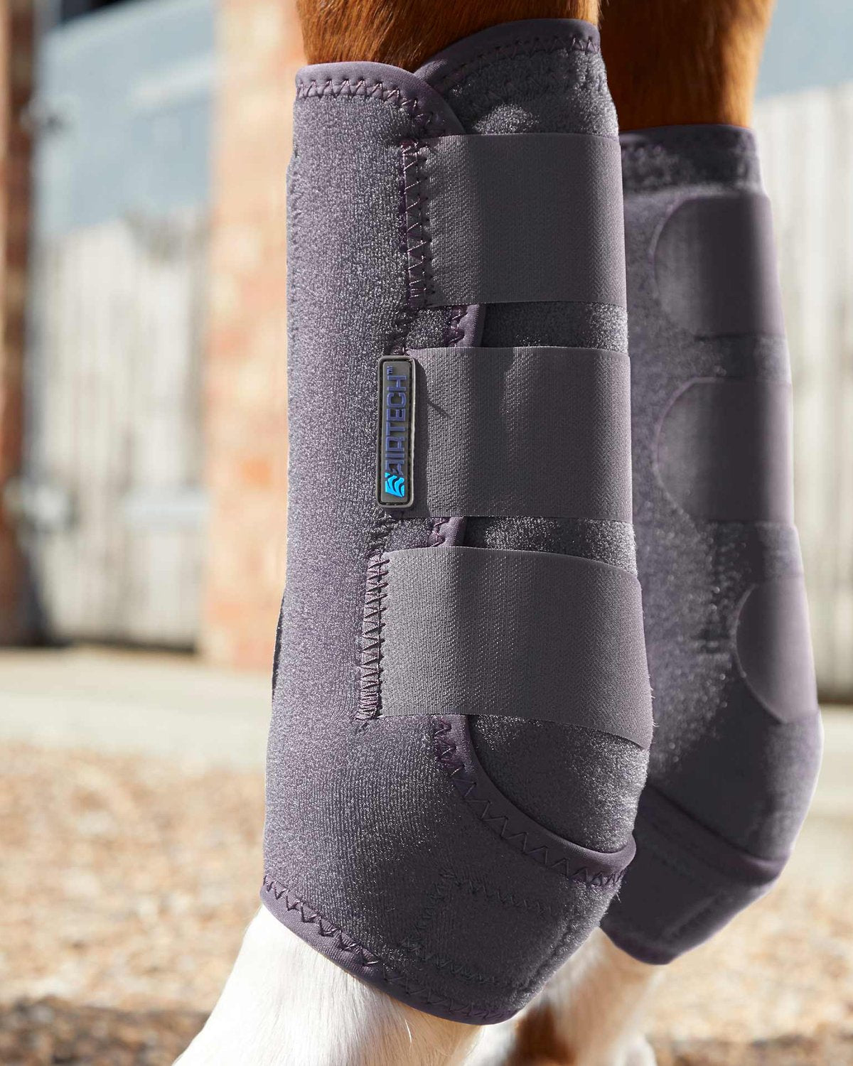 Premier Equine Air-Tech Sports Medicine Boots - Grey Horse Leg Supports for Tendon & Ligament Protection | Equiflair