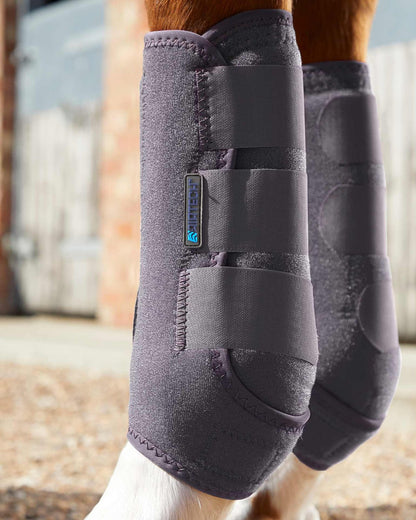 Premier Equine Air-Tech Sports Medicine Boots - Grey Horse Leg Supports for Tendon & Ligament Protection | Equiflair