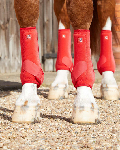 Red Premier Equine Air-Tech Sports Medicine Horse Boots for Leg Protection and Tendon Support | Equiflair
