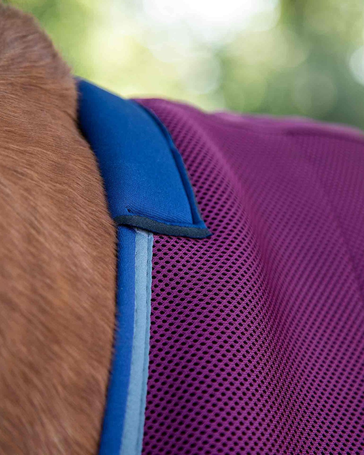 Premier Equine Airflow Burgundy Horse Cooler Rug - Breathable Mesh for Temperature Regulation