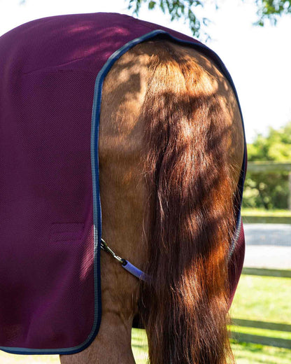 Premier Equine Airflow Horse Cooler Rug - Burgundy: Breathable Mesh for Quick Drying