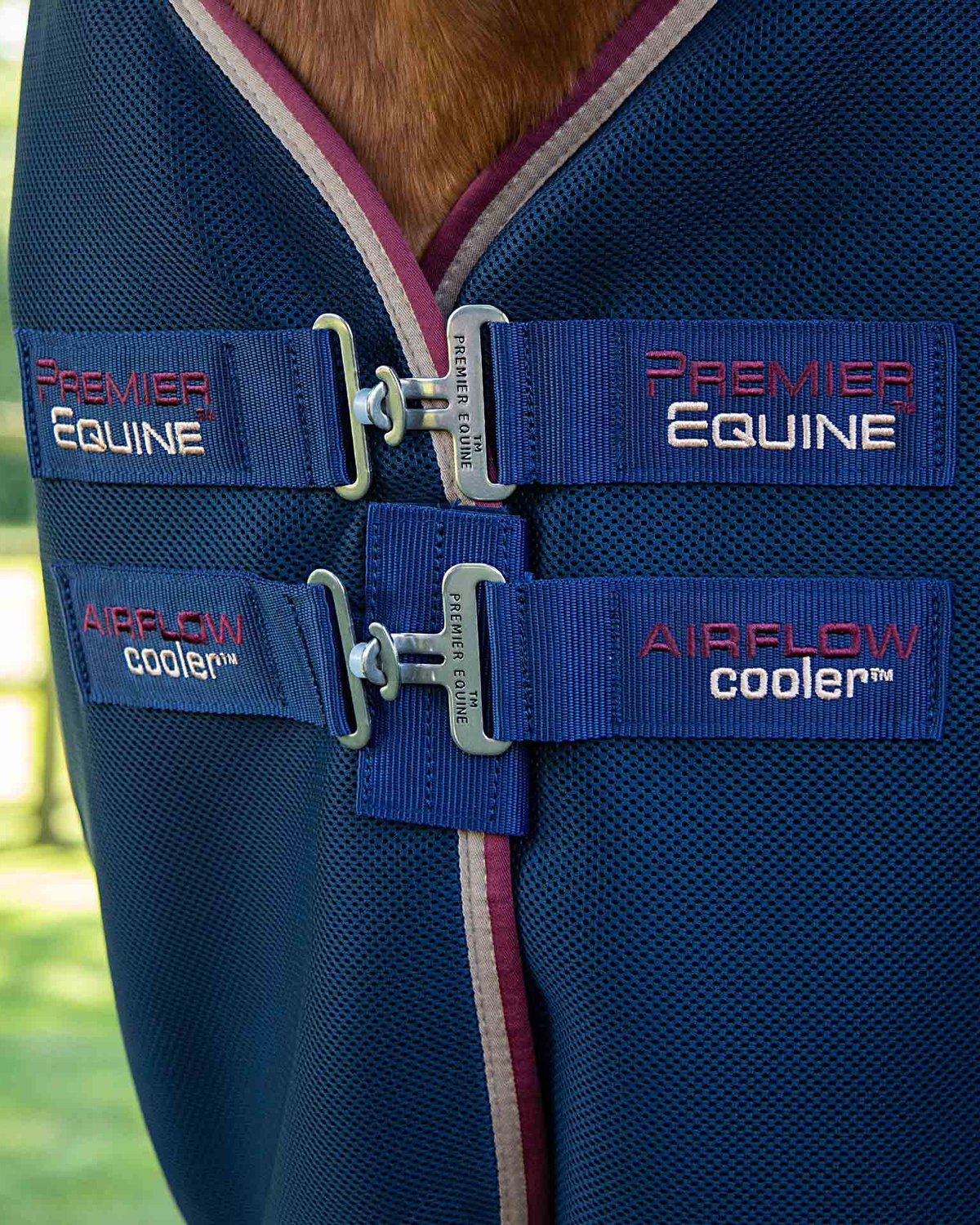 Premier Equine Airflow Cooler Rug Navy