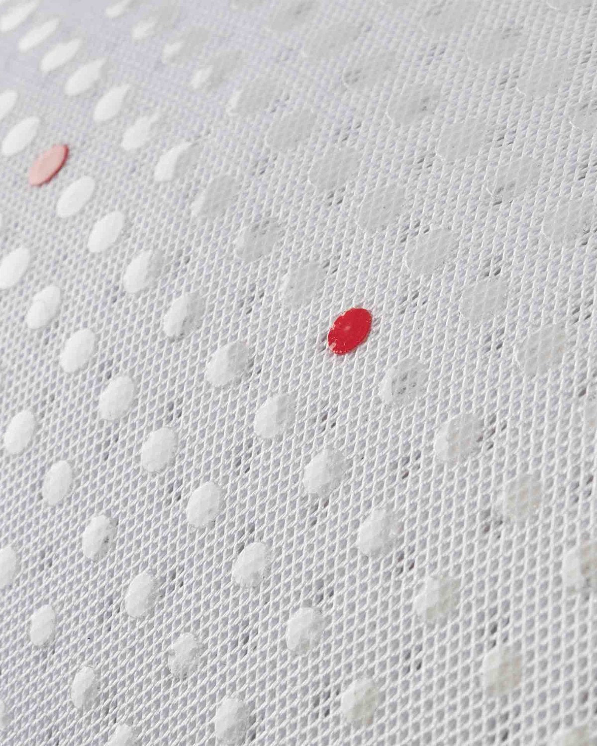 PREMIER EQUINE Airtechnology Anti-Slip Dressage Square Saddle Pad - Close Up White breathable, non-slip design