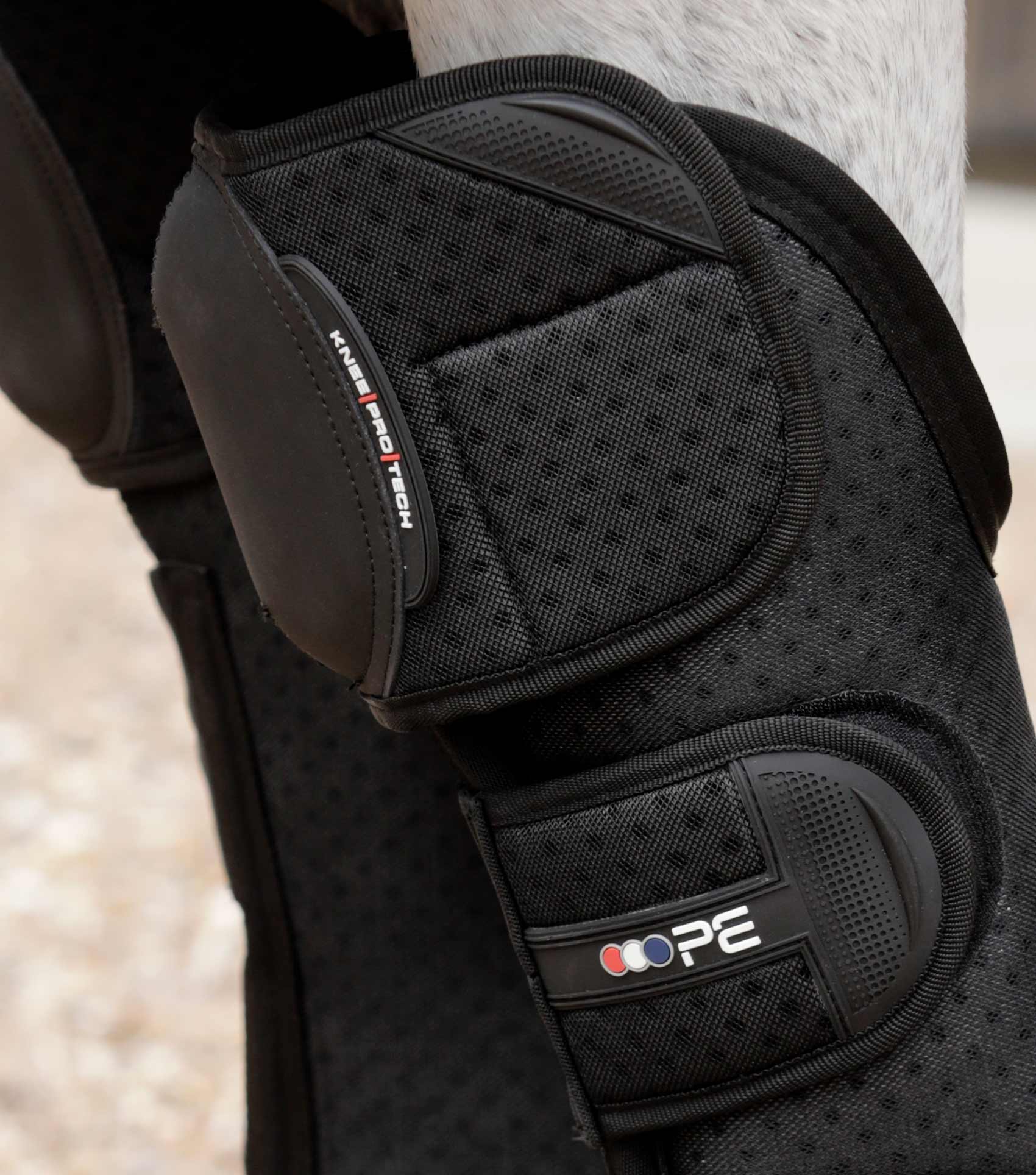 Premier Equine Horse Travel Boots - Black Knee Protection