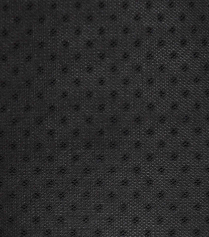 Close-up of Premier Equine Airtechnology Knee Pro-Tech horse travel boots in black: detail of the textured, breathable fabric.